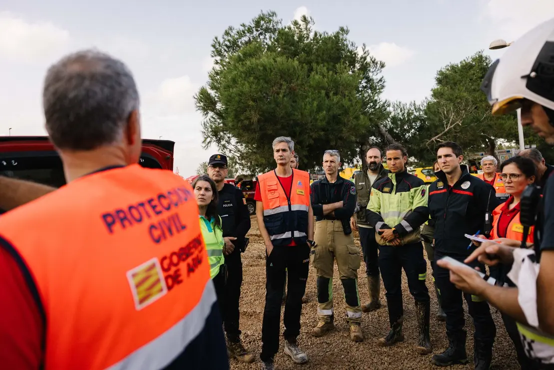 El equipo de efectivos de Arag&oacute;n planean un dispositivo en Catarroja