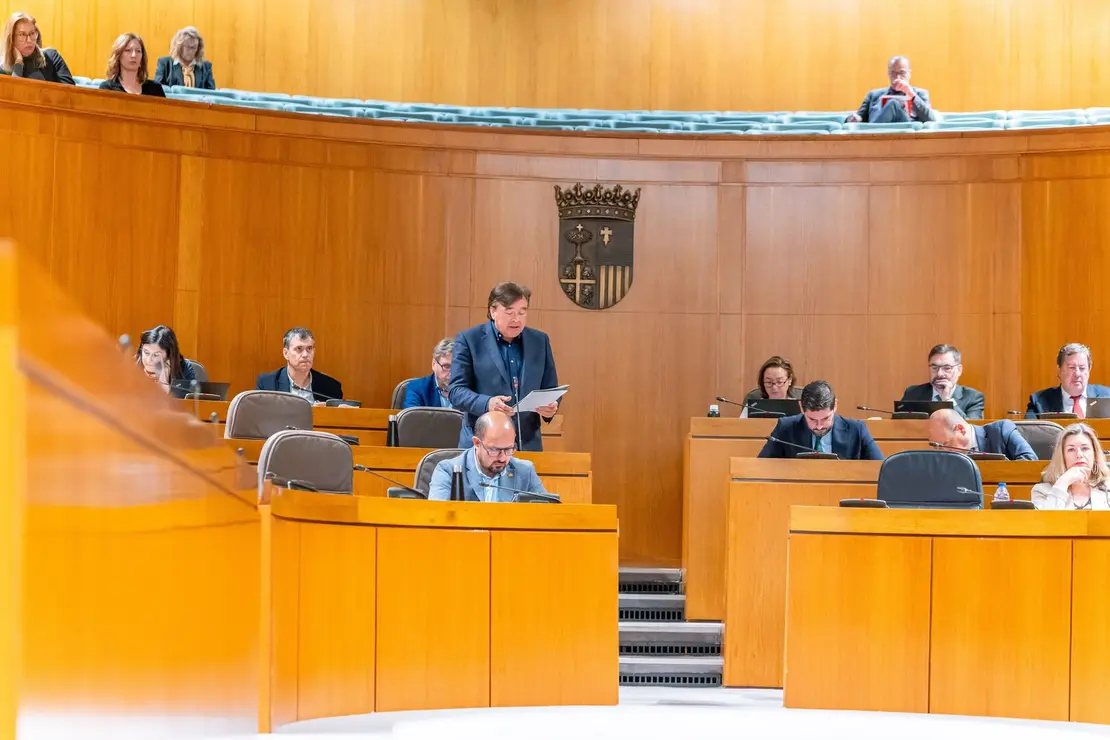 Intervenci&oacute;n del portavoz de Teruel Existe, Tom&aacute;s Guitarte, en la sesi&oacute;n de control al Gobierno