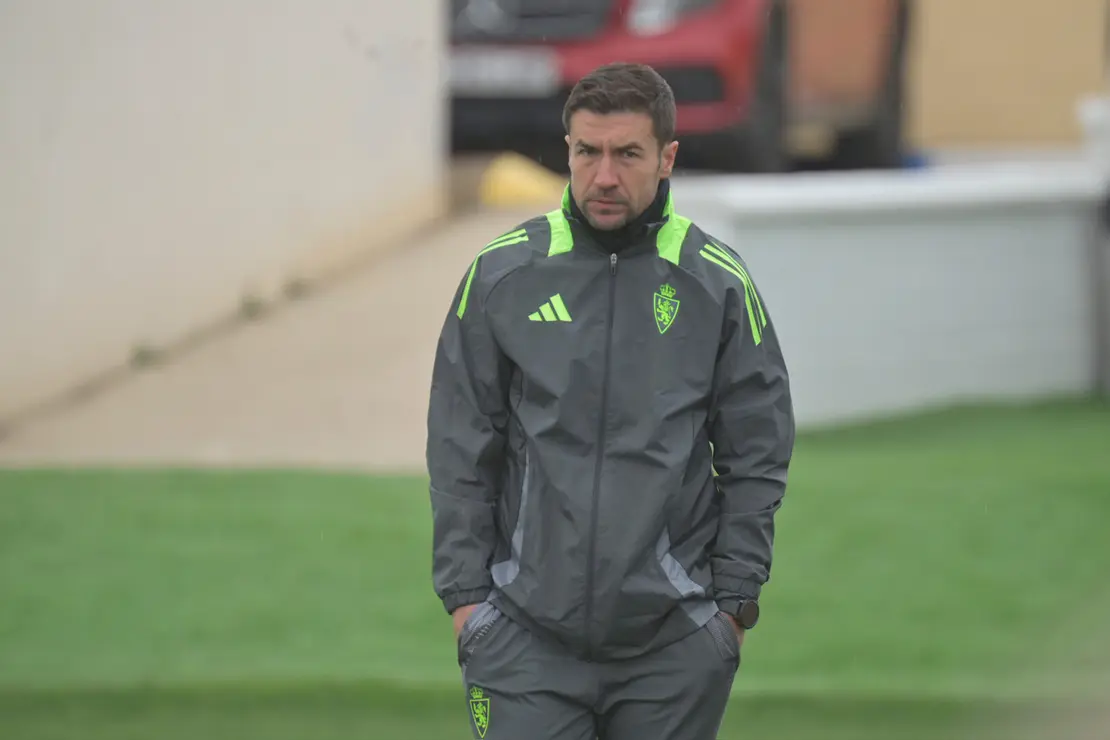Gabi durante un entrenamiento / MARCOS CEBRI&Aacute;N