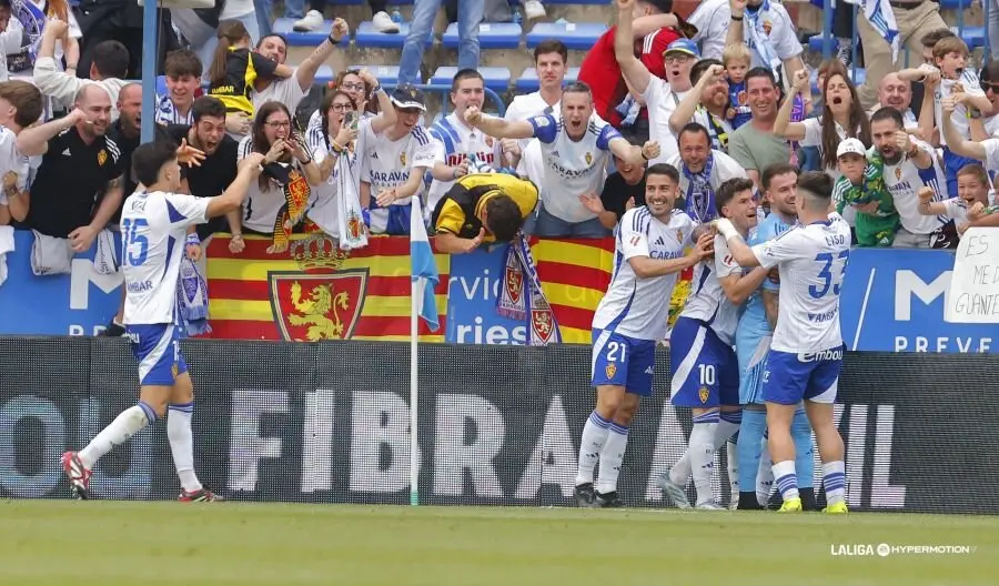 Celebraci&oacute;n gol de Poussin ante el Eibar / LaLiga