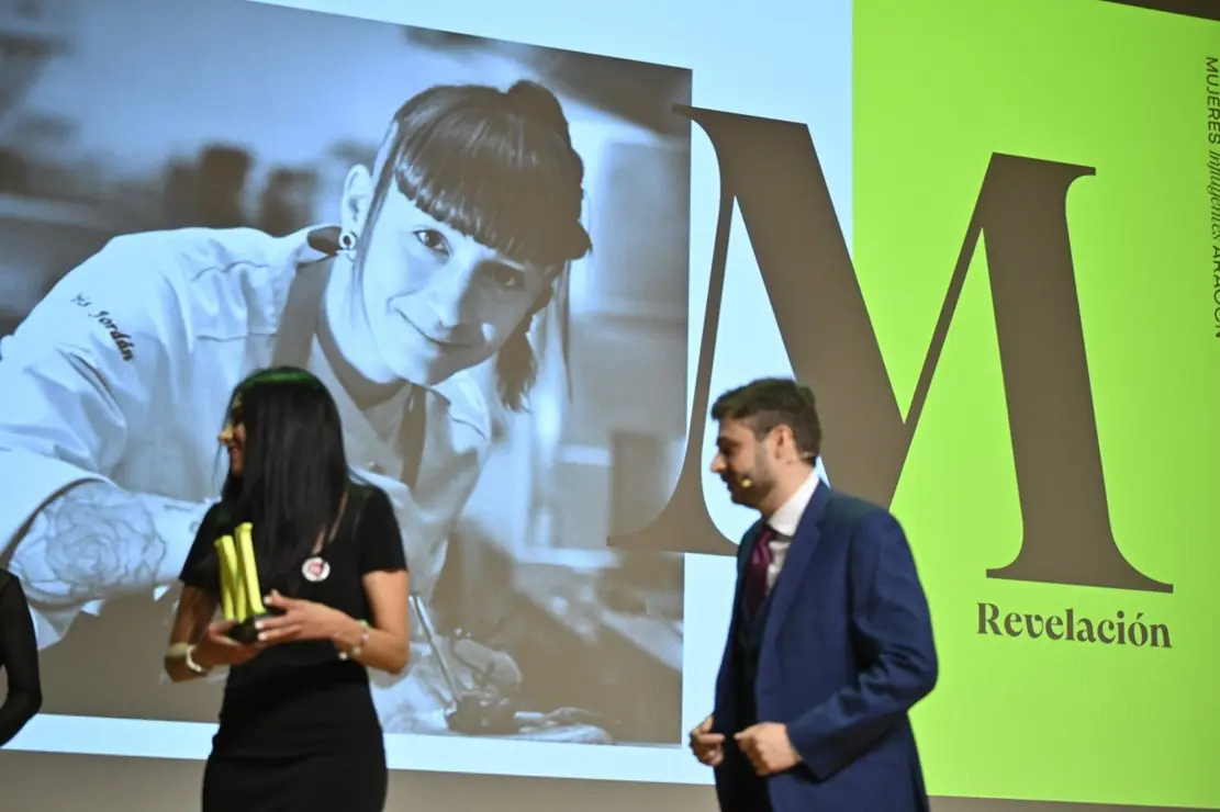 Iris Jord&aacute;n galardonada en los Premios Mujeres Influyentes de Arag&oacute;n 2025. /Marcos Cebri&aacute;n para HOY ARAG&Oacute;N