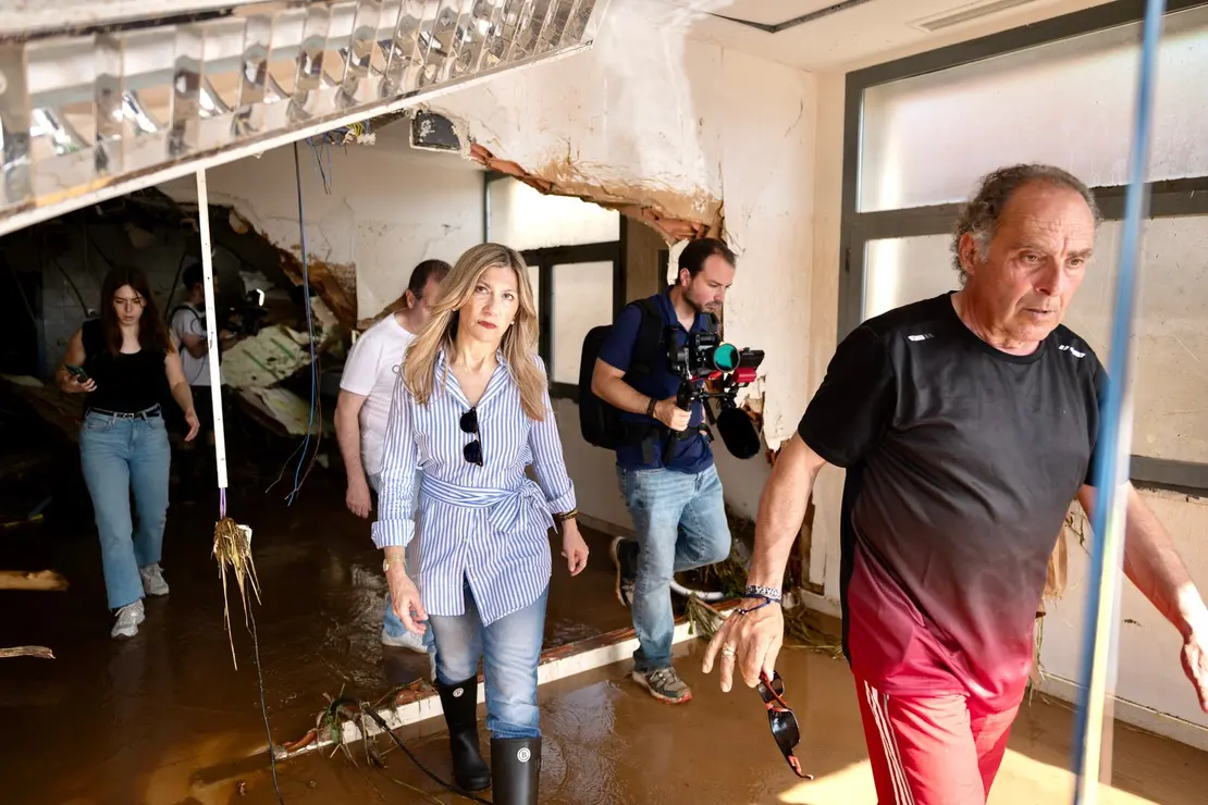 La vicepresidenta del Gobierno de Arag&oacute;n, Mar Vaquero, visita los municipios afectados ./ Fabi&aacute;n Sim&oacute;n