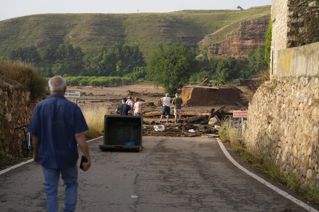 Tormentas el pasado mes de junio en la comarca del Campo de Belchite ./ &Aacute;lvaro Calvo