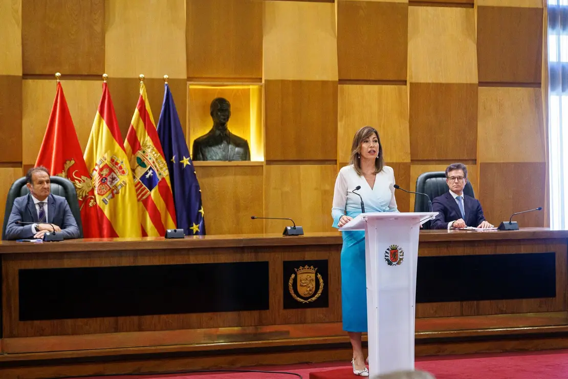 La alcaldesa de Zaragoza, Natalia Chueca. / AZ
