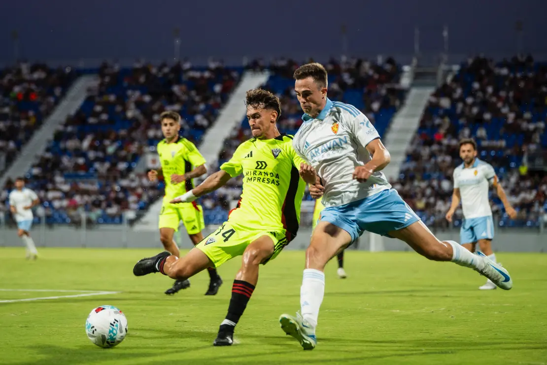 Borge durante un partido con el Real Zaragoza / Marcos Cebri&aacute;n