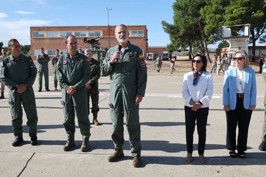 Todas las im&aacute;genes I Simulacro de evacuaci&oacute;n en Zaragoza con el Rey Felipe VI / Ministerio de Defensa