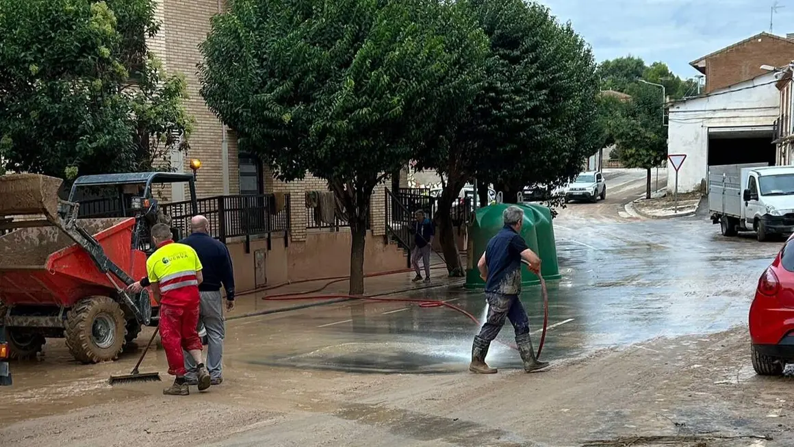 Lluvias en Mar&iacute;a de Huerva este domingo