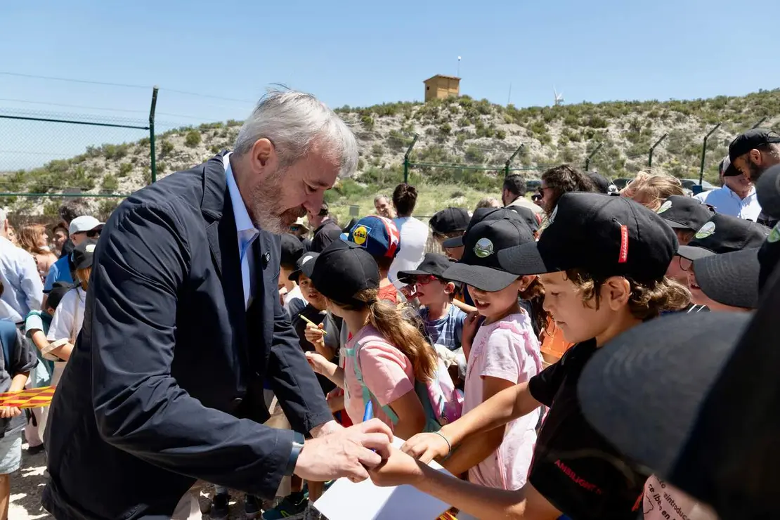 El presidente de Arag&oacute;n antes de la presuelta del lince ib&eacute;rico