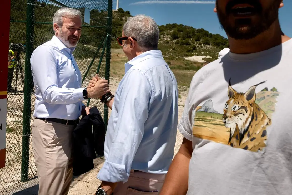 Jorge Azc&oacute;n en la presuelta de un lince ib&eacute;rico