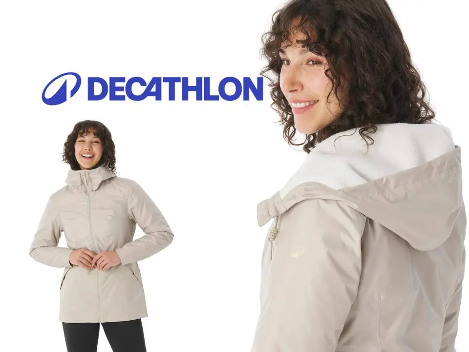 Arrasa en Decathlon el abrigo impermeable m&aacute;s buscado del invierno: disponible por 29,99 euros y con forro polar interior