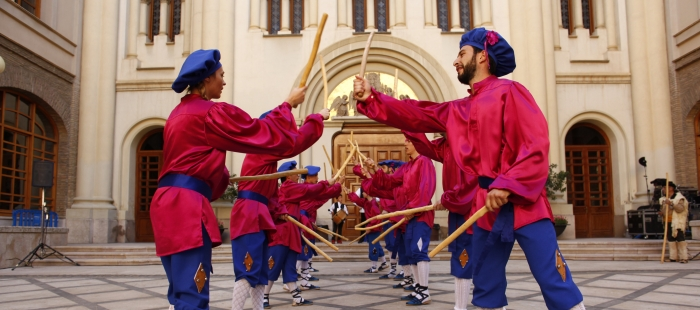 Dance de Leciñena, en los Patios del Pignatelli