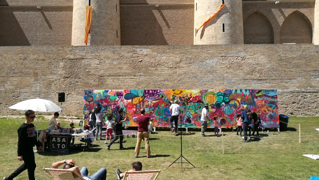 Mural en la Aljafer&iacute;a