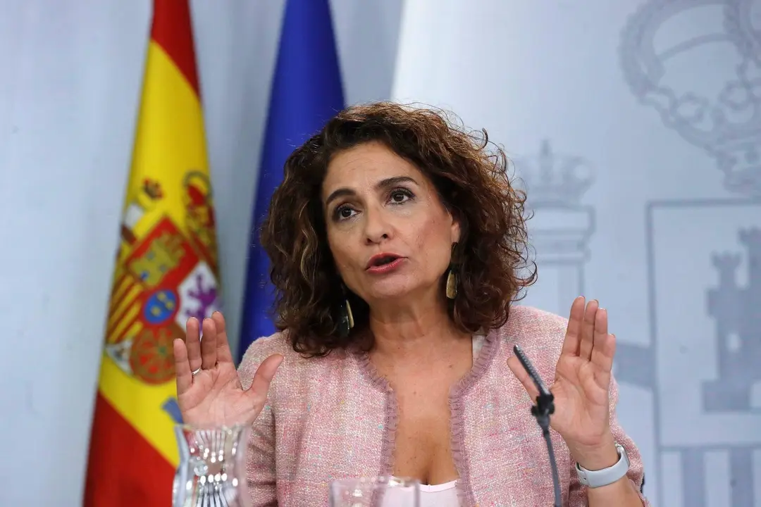 La vicepresidenta primera y ministra de Hacienda, Mar&iacute;a Jes&uacute;s Montero.