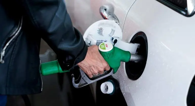 Imagen de archivo de una gasolinera.