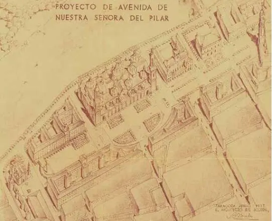 El proyecto de e avenida de Nuestra Se&ntilde;ora del Pilar contemplaba la ampliaci&oacute;n de Independencia / Archivo Municipal de Zaragoza