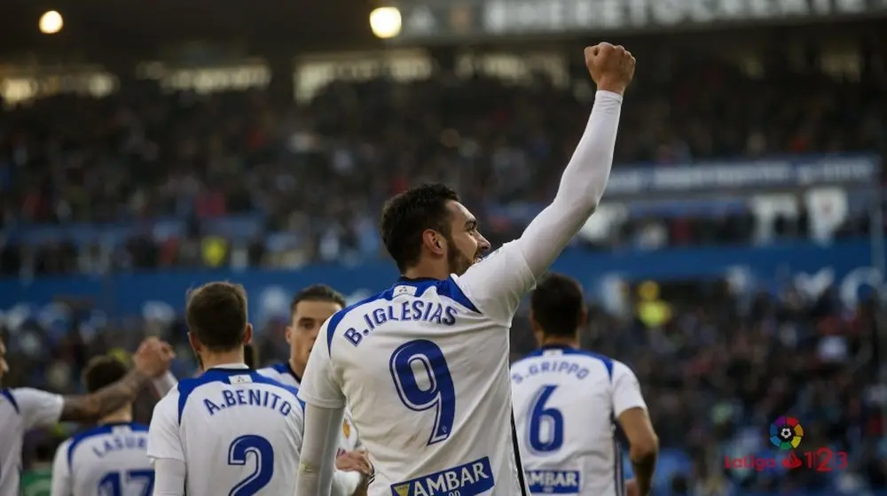 Borja Iglesias con el Real Zaragoza / LFP