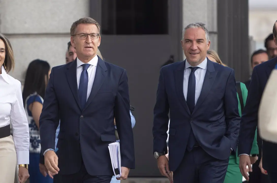 El l&iacute;der del PP y candidato a la Presidencia del Gobierno, Alberto N&uacute;&ntilde;ez Feij&oacute;o (i) / Alberto Ortega / Europa Press