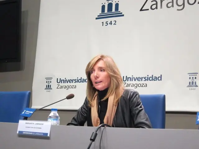 Vicerrectora de Econom&iacute;a de la Universidad de Zaragoza, Margarita Labrador.