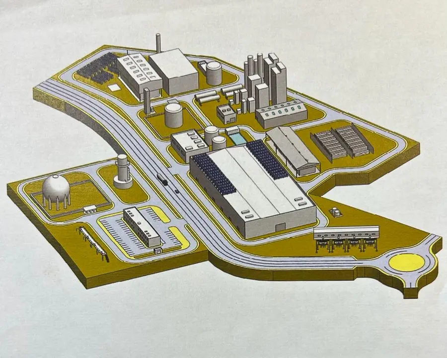 Plano de la Planta de Hidr&oacute;geno Verde de Caspe