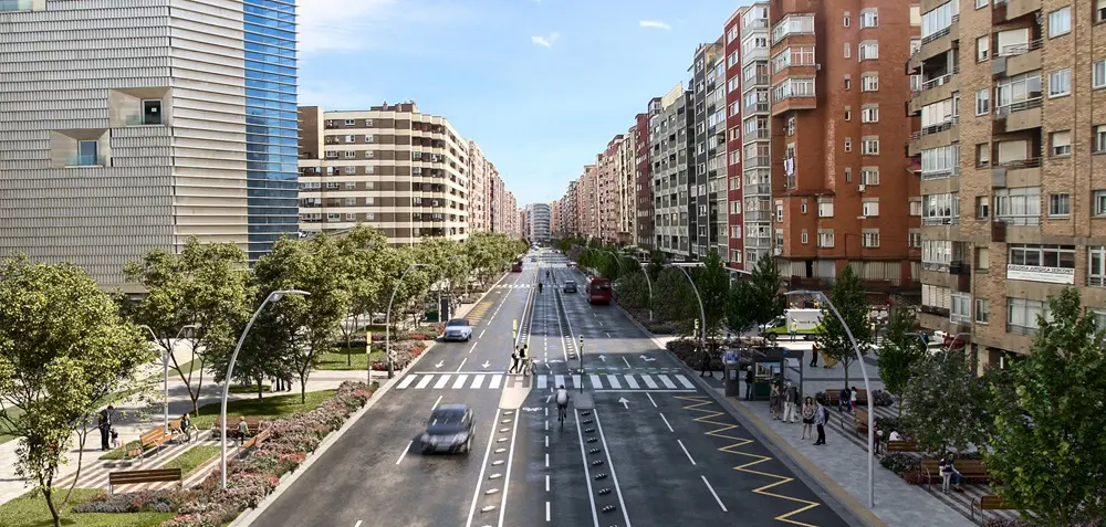 La Avenida Navarra ver&aacute; finalizada este a&ntilde;o la Fase 2 de su reforma / HA