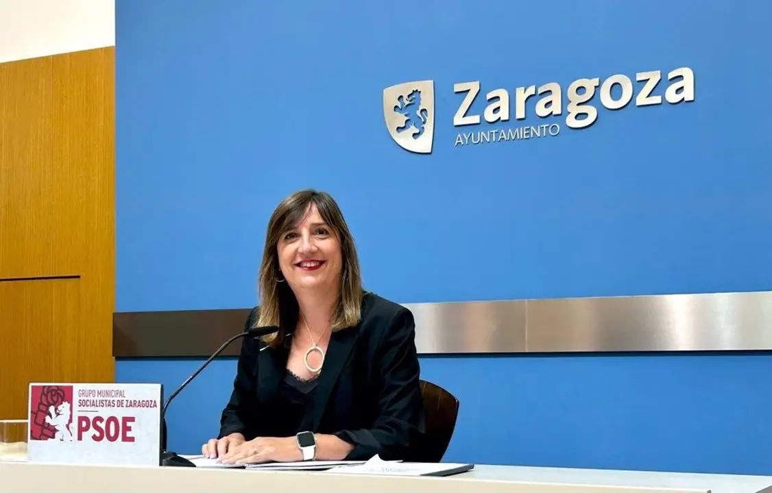 La portavoz municipal del PSOE Zaragoza