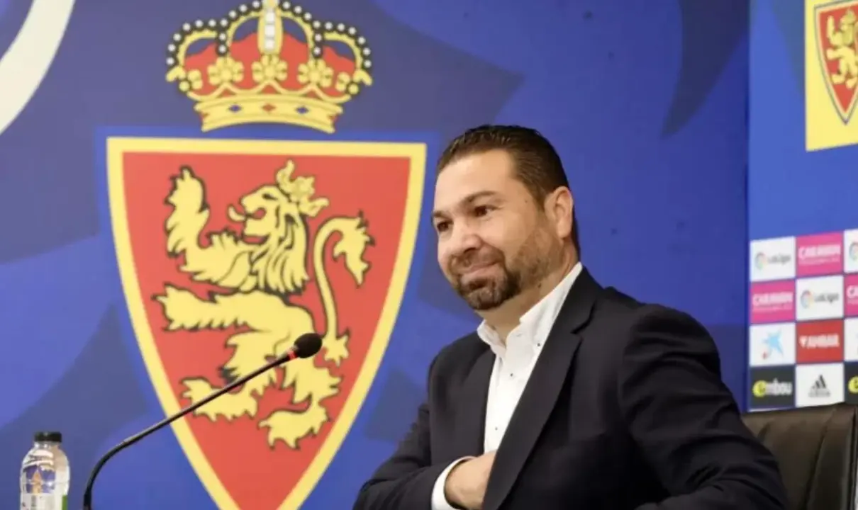 Cordero en sala de prensa / REAL ZARAGOZA