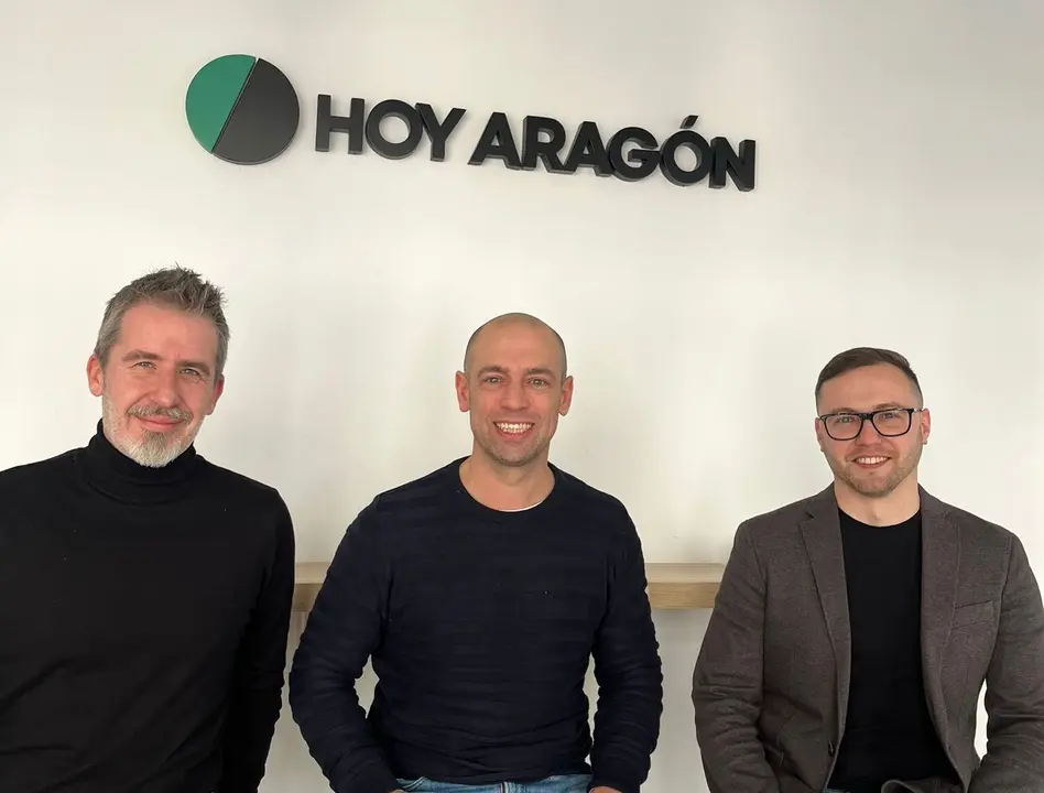 Sergio Vela (Director de Marketing), Rub&eacute;n Benavente (CEO), Alex  Chaika (Jefe de operaciones) de Ambinature
