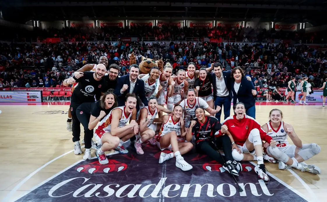 Casademont celebrando el pase / CASADEMONT