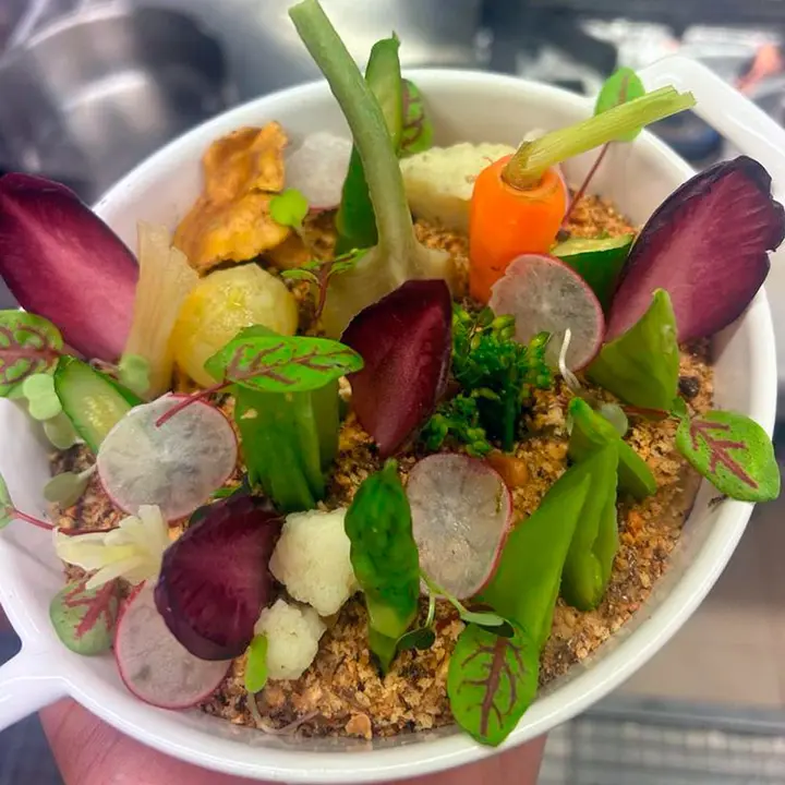 La propuesta 'La huerta aragonesa' de el restaurante El Cachirulo participa en la ruta gastron&oacute;mica 'Descubre la trufa'