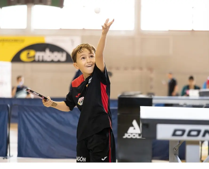 Utebo y el tenis de mesa: Lucas &Aacute;lvarez lidera el ranking nacional de este deporte. / HA