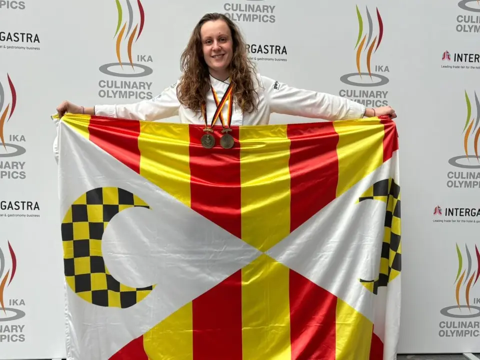 Nerea Besc&oacute;s logra dos medallas de bronce junto con la selecci&oacute;n espa&ntilde;ola de cocina