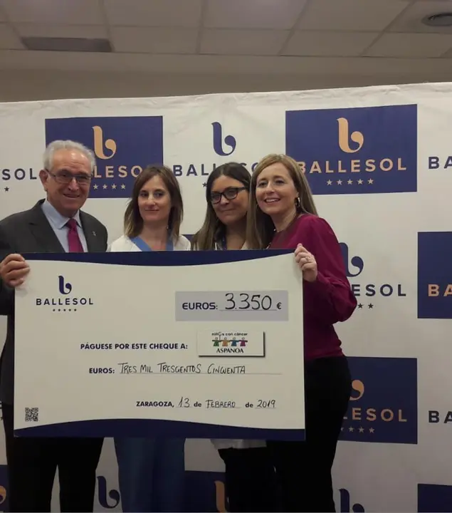 Ballesol entregar&aacute; un cheque a Aspanoa para ayudar al C&aacute;ncer Infantil