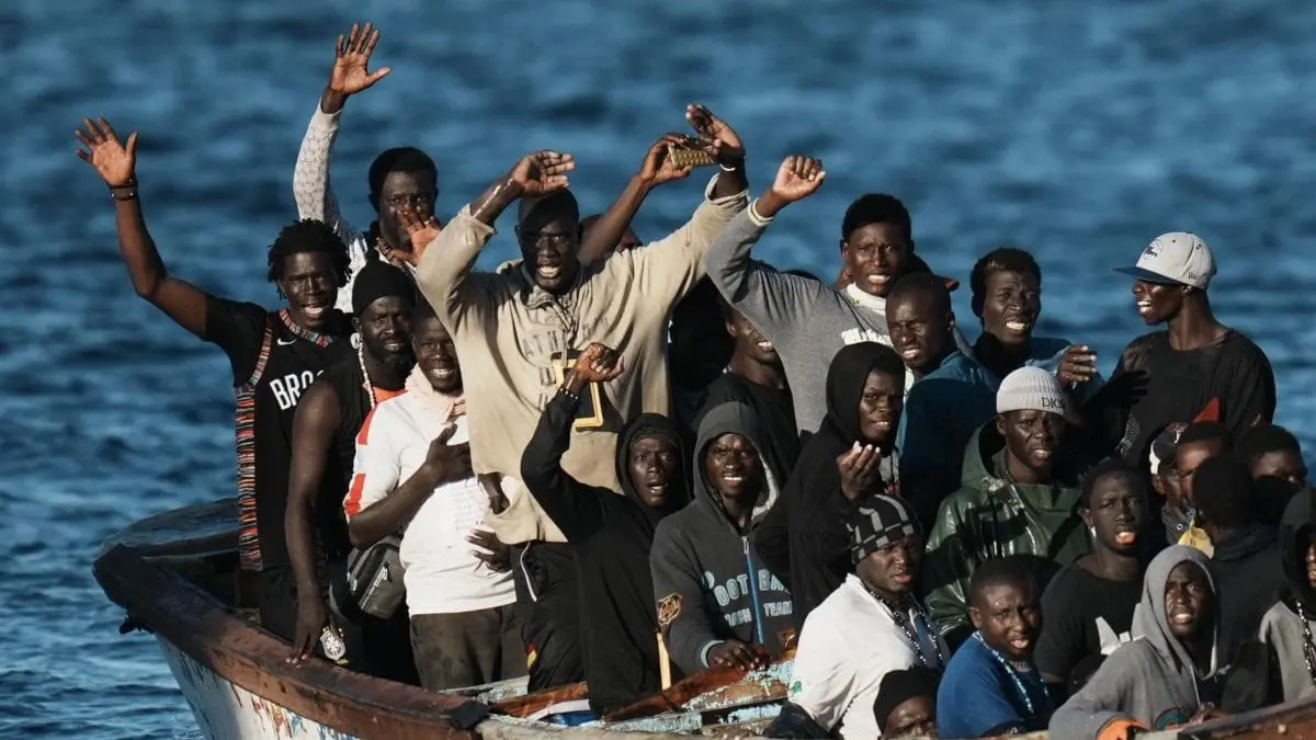 Migrantes llegando a Baleares