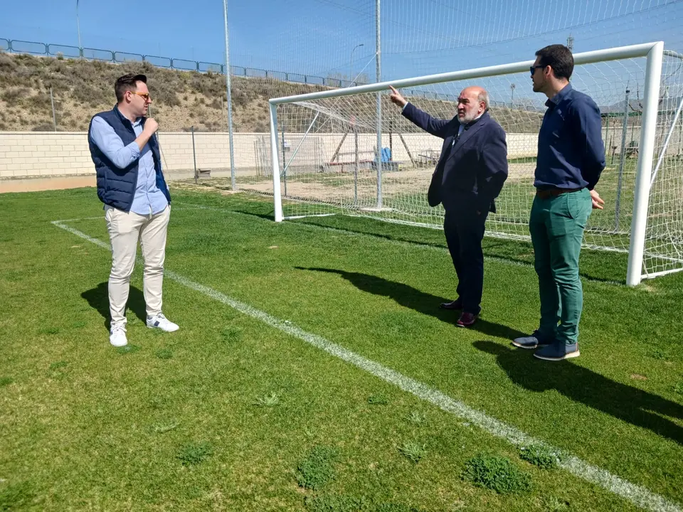 Nuevo campo de f&uacute;tbol 7 en la Ciudad Deportiva de Calatayud.