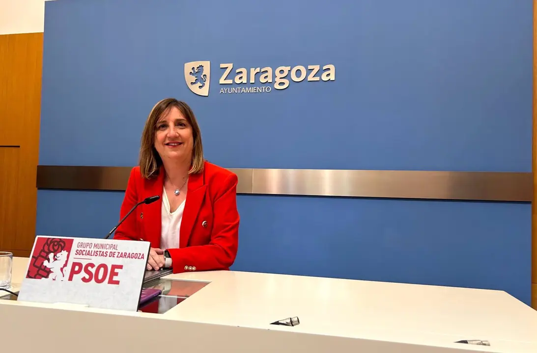 La portavoz del grupo municipal del PSOE en el Ayuntamiento de Zaragoza, Lola Ranera.