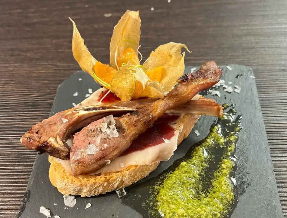 La propuesta ganadora del Molino Rojo de Cuarte de Huerva para el concurso de tapas.