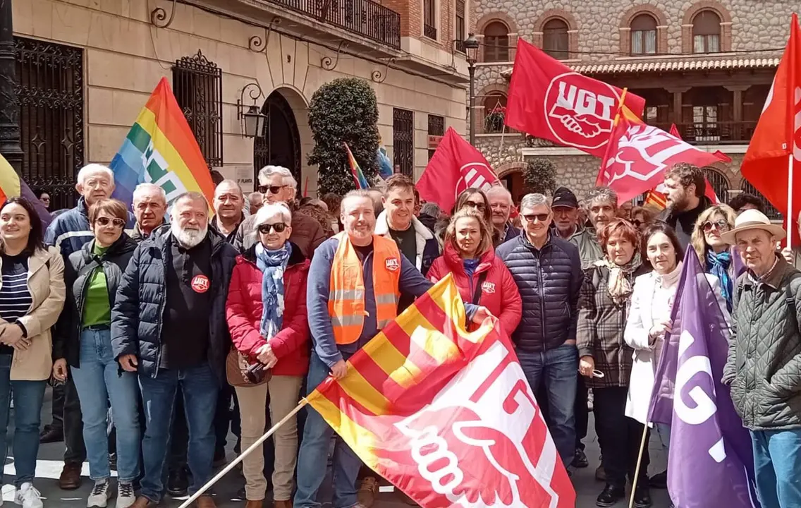 Concentraci&oacute;n del PSOE en Teruel por el 1&ordm; de Mayo / PSOE Teruel