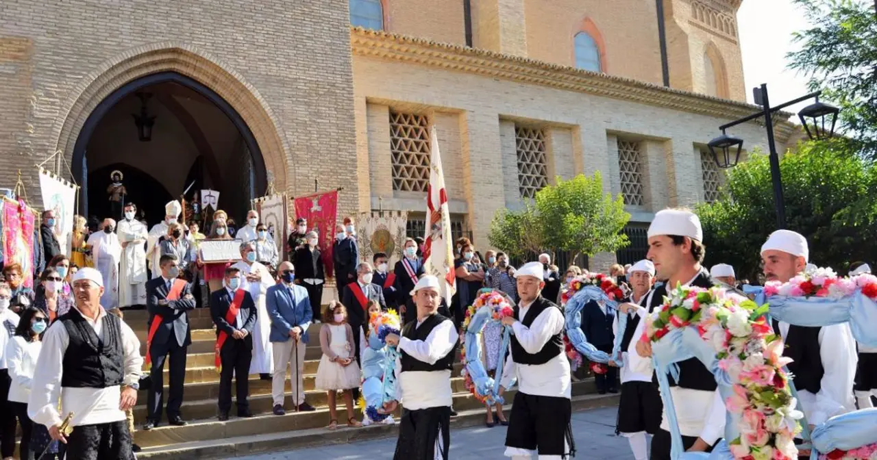 Tauste celebra este mi&eacute;rcoles el voto de San Miguel, una de las tradiciones m&aacute;s arraigadas de Cinco Villas. / DPZ