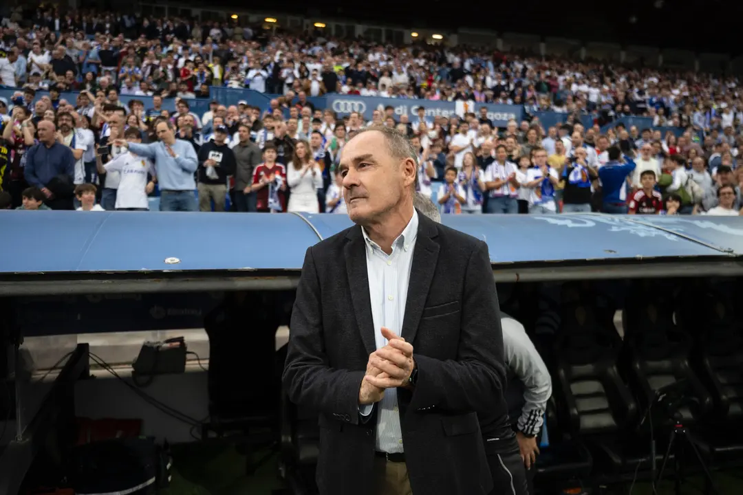 V&iacute;ctor Fern&aacute;ndez con el Real Zaragoza / MARCOS CEBRI&Aacute;N