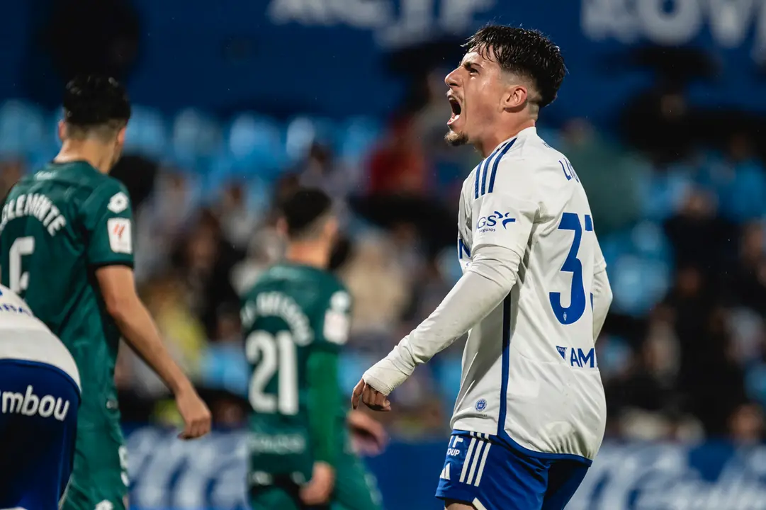 Liso con el Real Zaragoza / MARCOS CEBRI&Aacute;N