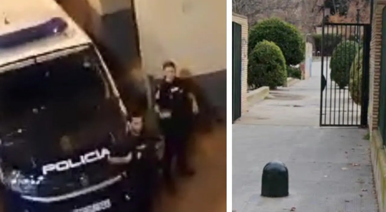 Imagen de la intervenci&oacute;n policial en San Pablo y del lugar donde se produjo el ataque en Delicias /H.A.