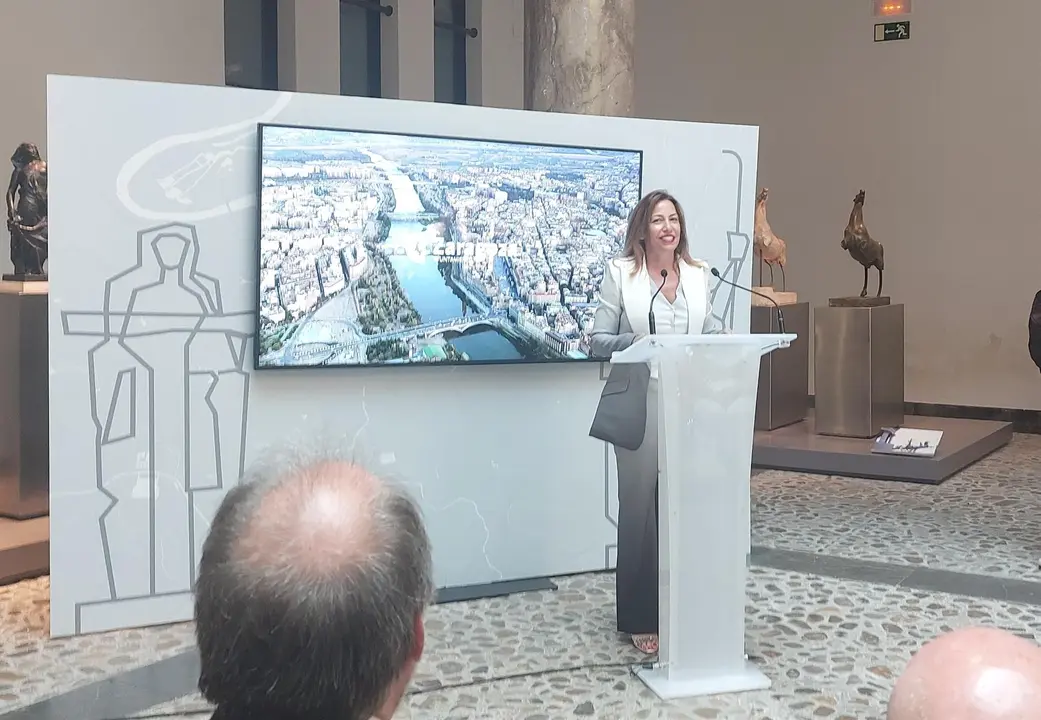 Natalia Chueca en el acto en el que ha hecho balance de su primer a&ntilde;o en el Gobierno municipal / E.P.