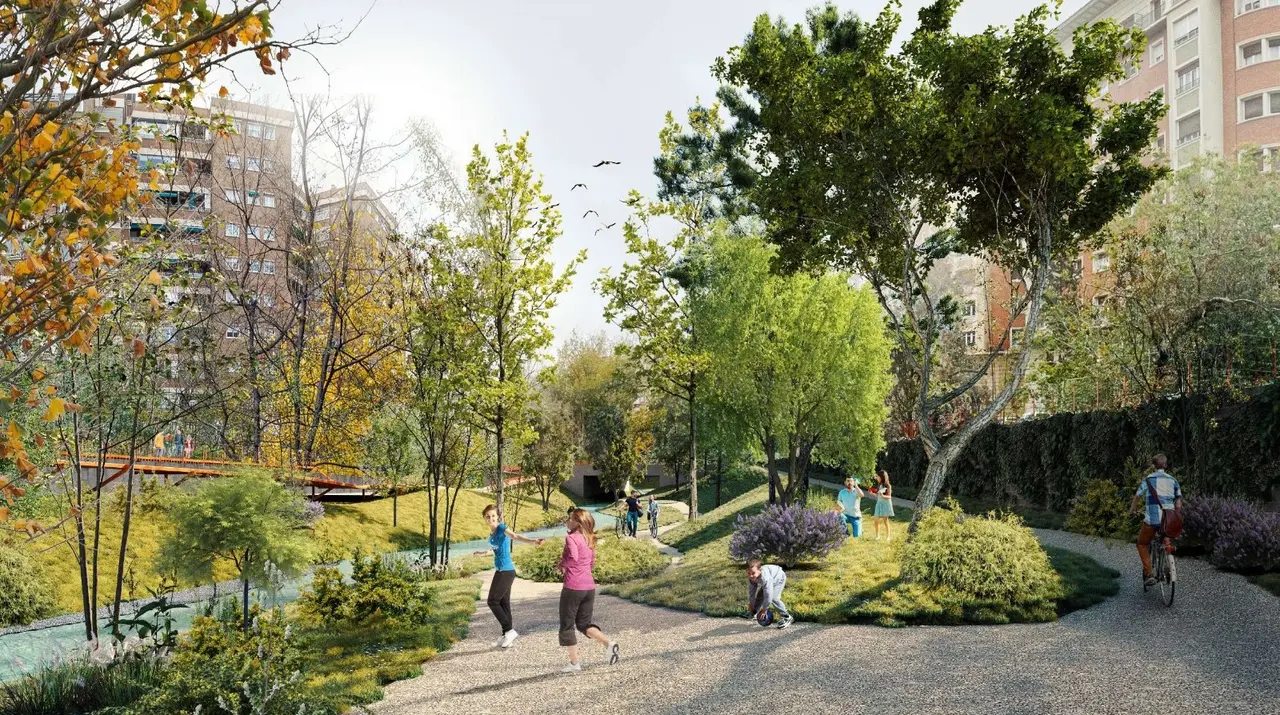 Proyecto del parque del Huerva a su paso por Zaragoza / Ayuntamiento de Zaragoza