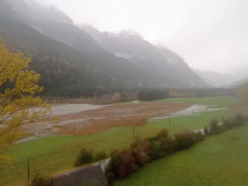 Campos anegados en Pineta / Ayuntamiento