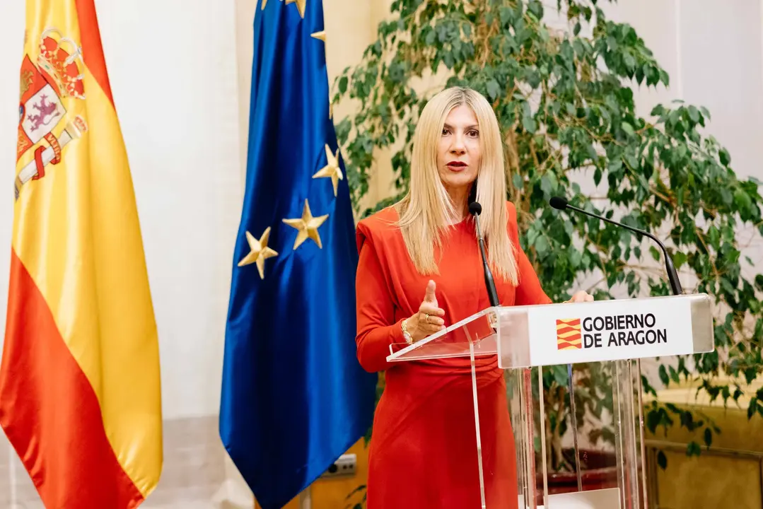 Mar Vaquero durante su comparecencia esta noche. 