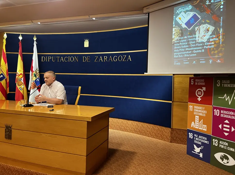 Eduardo Arilla, en la presentaci&oacute;n del Festival Amante de Borja / DPZ