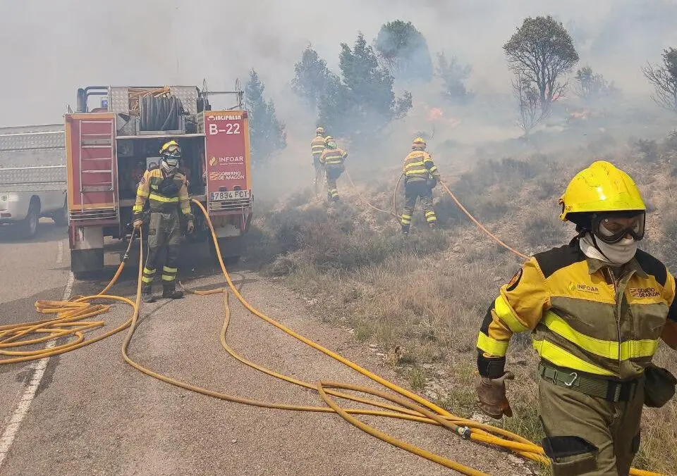 Incendio de Corbal&aacute;n (Teruel) / INFOAR