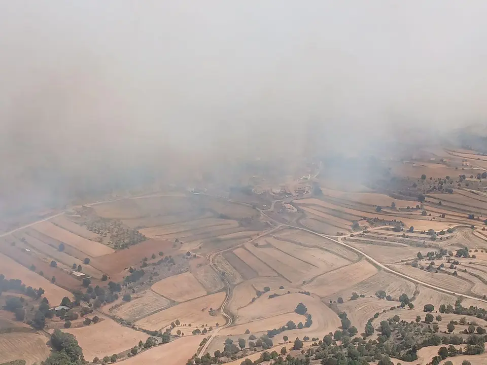 Incendio de Corbal&aacute;n (Teruel) / INFOAR