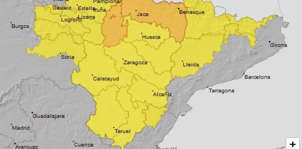 Avisos meteorol&oacute;gicos por lluvias y tormentas para hoy, d&iacute;a 13 / AEMET