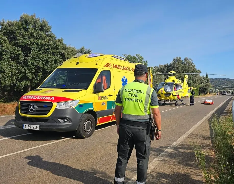 Un ni&ntilde;o de 4 a&ntilde;os, herido con pron&oacute;stico reservado tras un atropello frente al camping de Alqu&eacute;zar (Huesca)